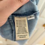 Cloth & Stone  Anthropologie Denim Chambray Ruffle Shoulder Dress Photo 5