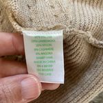 Lilly Pulitzer Tan Beige Cable Knit Wool Cashmere Blend Cardigan Sweater One Siz Photo 4