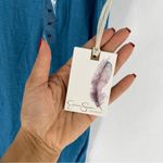 Jessica Simpson  Maternity Soft‎ Blue Strappy V-Neck Short Sleeve Tee Photo 7