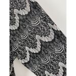 Fashion Bug 4X Black White Long Sleeve Sheer Overlay Blouse Top Photo 3