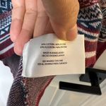 Eddie Bauer  Fair Isle Nordic Quarter Zip Cotton Blend Knit Sweater Womens Size M Photo 5