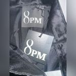 8PM Women’s Black Satin Pleated High Waist‎ Wide Leg Long Shorts NWT Size XS Photo 7