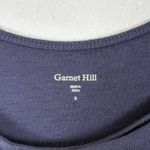 Garnet Hill Piazza Jersey Knit Dress Navy Blue Size Small Photo 2