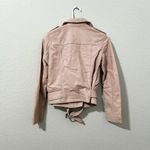 ALLSAINTS Women's Balfern Biker Jacket Size 0 Pink Asymmetrical Zip Casual Photo 10