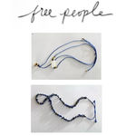 Free People NWT  Manhattan Choker AND FP Single Strand Beaded Blue Lapis Necklace Photo 1