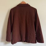 Eileen Fisher  100% Wool Coat Size Medium Women’s Brown Full Zip Photo 3