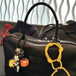 Handmade nylon bracelet, bag charm. Cherry Color Red Photo 3