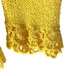 Saks 5th Avenue Saks Fifth Avenue Vintage Yellow Knit Crochet Disco 70s Maxi Dress Belted Small Photo 2