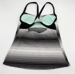 Nike Active Performance Workout Tank Top Black & White Stripes Size Small Photo 4