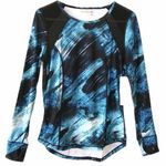 Nanette Lepore activewear top mesh shoulder thumb holes women Size Small Photo 0