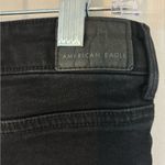 American Eagle  Jean Shorts Size 6 Black Stretch Denim Distressed Summer Photo 7