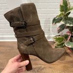 Coach  Alexandra Fatigue Green Mid-Calf Bootie Olive Heeled Boots Photo 9