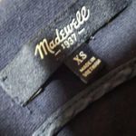 Madewell Navy Verse Ponte Fit & Flare Knit Sleeveless Mini Dress XS Pockets Photo 8