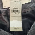 Ann Taylor  Gray Pinstripe Trousers NWT Size 8 Gray Stripe Dress Pants Photo 7