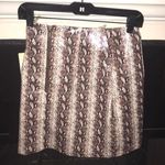 Entro High Waisted Leather Snakeskin Mini Skirt Photo 1