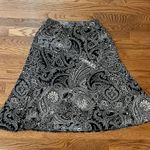 Chico's  A Line Elastic Waist Skirt-Black Tan Pattern-Size 0 (Small) Photo 3