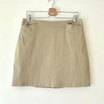 Boston Proper tan khaki cotton short skirt Photo 0