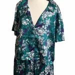 Adore Me Pajama Set Sz S Floral Satin Wide Leg Confort Loungewear Feminine Photo 4