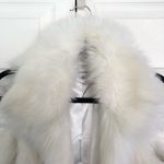 Calvin Klein Holiday White Faux Fur Vest Size M Photo 1