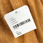 Free People  Fauna Jersey Knit Wrap Romper Short Sleeve Mustard Size XS NWT Photo 13