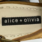Alice + Olivia Brown Toffee Suede Sharon Wood Heel Clog Size EU 40/US 10 Photo 3