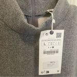 ZARA Mockneck Grey Textured Boxy Sleeveless Mini Dress -Gray Size L NWT Photo 2