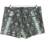 Derek Lam 10 Crosby  Shorts 10 Snake Mint Green Luxury Photo 2