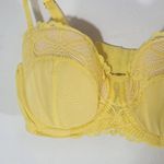 Frederick's of Hollywood Butter Yellow Balconette Bra Size 32D NWT Lingerie Show Photo 2