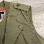 Tommy Hilfiger Tommy Hifiger Green 100% Cotton Sleeveless Fasten Front Women's Vest Size Small Photo 6