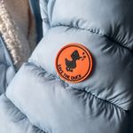 SAVE THE DUCK Light Blue Hooded Puffer Jacket Size XS Photo 2