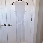 Vince NWOT  Tie Waist Square Neck Midi Dress - White Photo 2