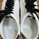 J.Crew | White Leather Animal Print Sneakers Photo 6