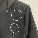 Calvin Klein Jacket Black Women Size Large Flaws Hood Drawstring Zip-Up Photo 11