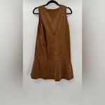 J.Crew  Faux-suede drop-waist mini dress Walnut Photo 4