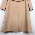 O.p.t. Lennox Double Breasted Coat in Camel Tan Brushed Peacoat Long Size Small Photo 6