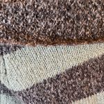 Bandolino  Denim Acrylic Poncho Womens PM  Sweater Purple Gray Stripe Cowl Neck Photo 6