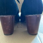 Toms Women’s Lunata Black Suede Mid Block Booties Size 9 Photo 5