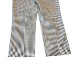 Adrianna Papell  Dark Blue &‎ White Gingham Print Cotton Stretch Pants Women's 10 Photo 6