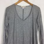 Johnny Was Calme Long Sleeve Top Small Light Grey Tencel Oversized Lightweight Photo 7