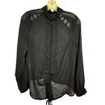 Ali & Kris Ali‎ & Kris Black Sheer Blouse Photo 2