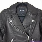 Madewell NEW‎  washed Leather Motorcycle Jacket, size M Photo 3