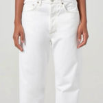 AGOLDE Kelly High-Rise Relaxed Straight Jeans in Milkshake, Size 30 Photo 0