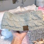 C C Comfy Cable Knit Gray Earmuff Headband Photo 1