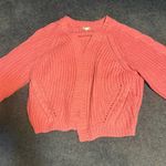 Line and Dot  gorgeous pink sweater cardigan chunky knit open full sleeve nwot Photo 1