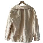 Vince ‎ Linen Blend Bomber Jacket Large Birch Beige NEW Chore Jacket Minimalist Photo 4