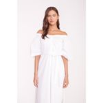 STAUD Reese Dress in White Size XS Belted Summer Cotton Photo 1