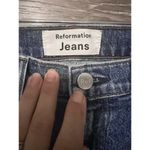 Reformation Jeans Sz 26 High Rise Straight Cropped Leg Women Ankle Fray Laguna Photo 1