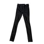 Hollister  Women's Black Distressed Skinny Jeans Size 27 Long Photo 6