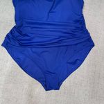 La Blanca Island Goddess Lingerie One Piece Swimsuit Sapphire Blue Plus Size 20W Photo 3