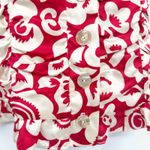 Nanette Lepore  Womens Y2K Tropical Floral Silk Halter Smocked Bustier Top Size 2 Photo 1